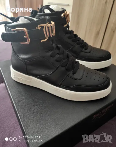 НАМАЛЕНИ - Juicy Couture - Нови високи кецове от естествена кожа, снимка 16 - Кецове - 40312508