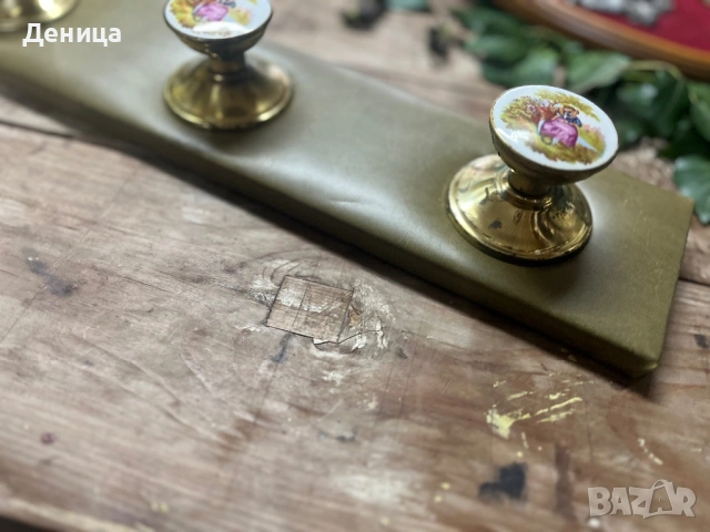 За любителите на романтиката💗  Винтидж стенна закачалка с порцеланови, снимка 10 - Декорация за дома - 53332160