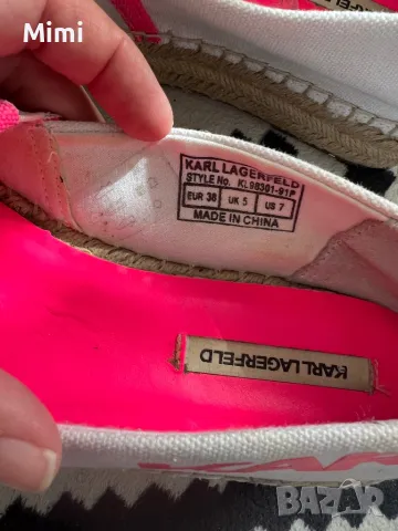 Karl Lagerfeld Еспадрели/Обувки 38, снимка 11 - Дамски ежедневни обувки - 45510254