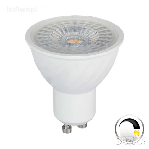LED лампа 6W GU10 Топло Бяла Светлина - Димируема