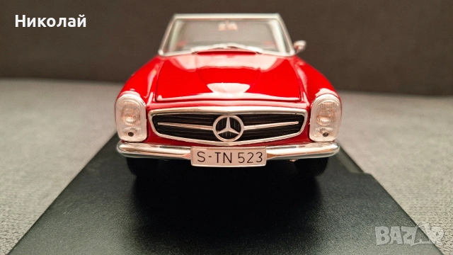 1965 Mercedes-Benz 230 SL (W113) 1:24 Leo Models Diecast Колекционерски модел количка