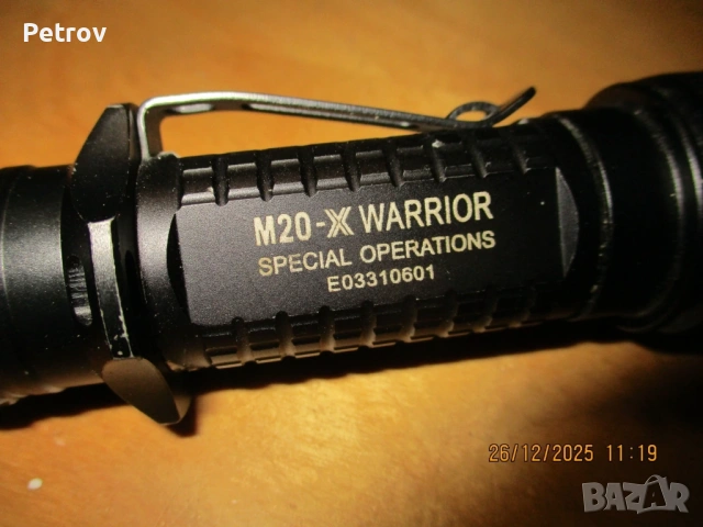 OLIGHT M20-X WARRIOR - Made in China - LED 820 Lumen / 370 m - Тактически, Военен - NATO Прожектор !, снимка 3 - Други инструменти - 53257373