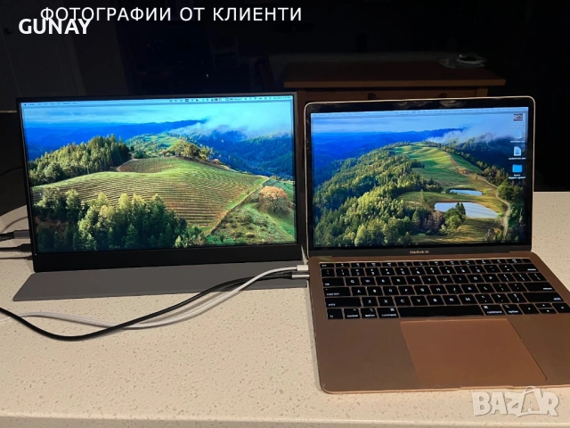 ARWOEIS 15.6 HDR FHD IPS Преносим Монитор 1080P USB-C HDMI за Лаптоп, Raspberry, PS4 PS5 XBOX, снимка 5 - Монитори - 54112888