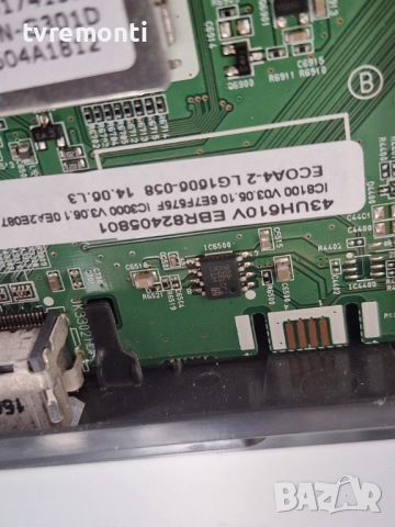 MAIN AV EAX66943504(1.0) EBR82405801 .за 43-инчов телевизор LG Модел 43UH6107 , с дисплей HC430DGN-S, снимка 4 - Части и Платки - 52364797