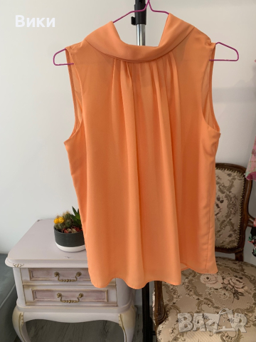 Дамски топ в цвят праскова размер 38 подходящ за S-M, снимка 9 - Корсети, бюстиета, топове - 44687310