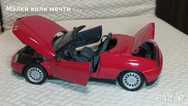 Метална кола Алфа Ромео, мащаб 1:18, снимка 5 - Колекции - 56246314