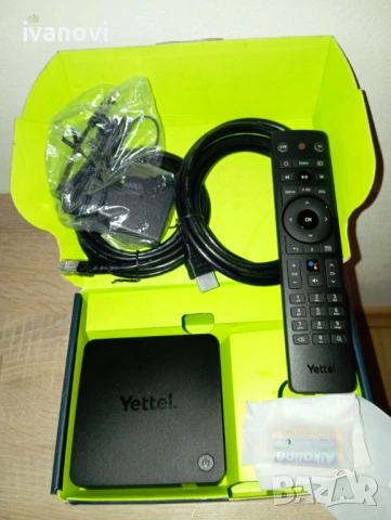 Yettel TVBox AndroidTV, ново с кутия и аксесоари