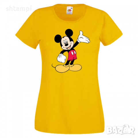 Дамска тениска Mickey Mouse 2 Мини Маус,Микки Маус.Подарък,Изненада,, снимка 10 - Тениски - 36526381