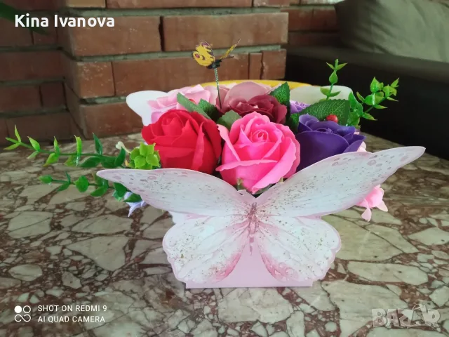Сапунени цветя ❤️🌹❤️🌹❤️ , снимка 3 - Други - 55719402