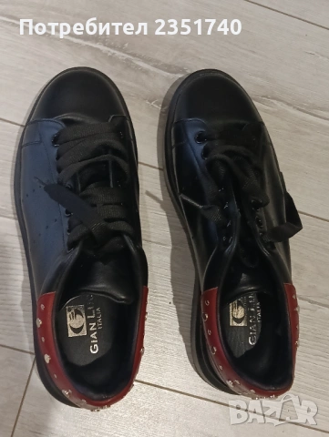 Gian luca italy оригинални кожени sneakers 