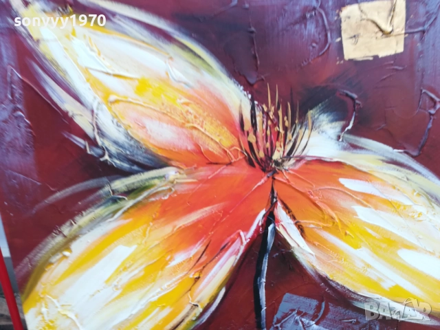 ЦВЕТЕ-КАРТИНА 60Х60СМ 1510251556, снимка 10 - Картини - 52064224