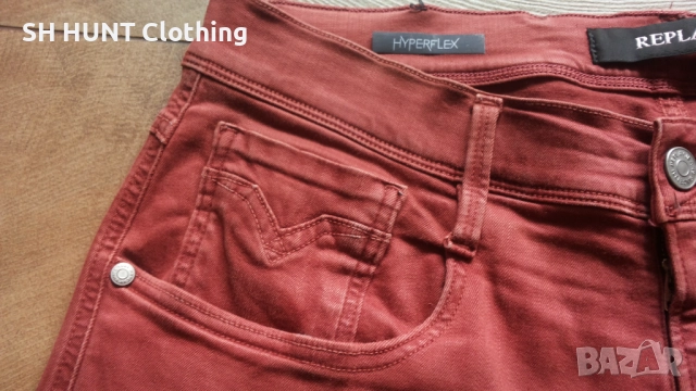 REPLAY M914Y.000.8366197 HYPERFLEX SLIM FIT JEANS размер 31/34 еластични дънки 15-65, снимка 12 - Дънки - 52886547