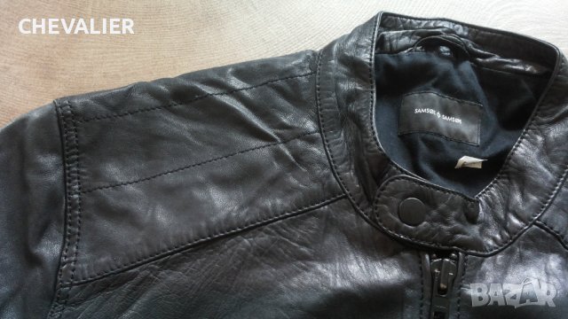  SAMSOE SAMSOE Lamb Leather Jacket Размер XL яке естествена кожа  6-57, снимка 5 - Якета - 42594968