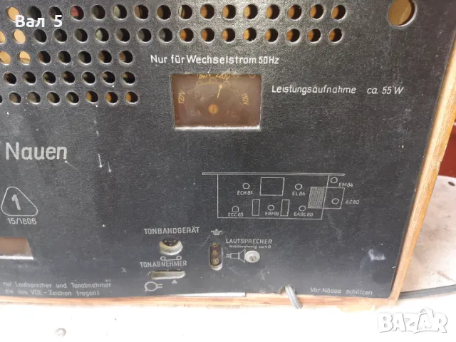 Старо радио NAUEN - STERN BERLIN - Германия , 60 - те години, снимка 9 - Антикварни и старинни предмети - 50412665