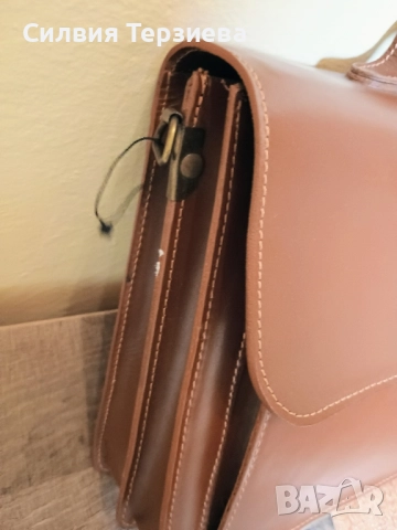 Чисто нова кожена чанта за документи Borse in Pelle / Made in Italy, снимка 3 - Чанти - 51866416