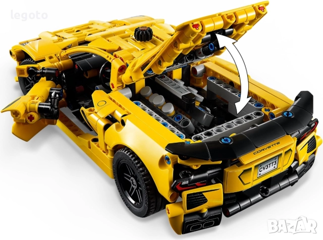 НОВО ЛЕГО 42205 Шевролет Корвет Стингрей LEGO 42205 TECHNIC Chevrolet Corvette Stingray 42205, снимка 3 - Конструктори - 51615867