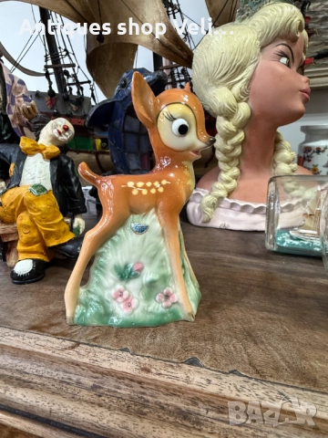 Колекционерска порцеланова лампа Бамби на GOEBEL №7619 , снимка 5 - Антикварни и старинни предмети - 52468946