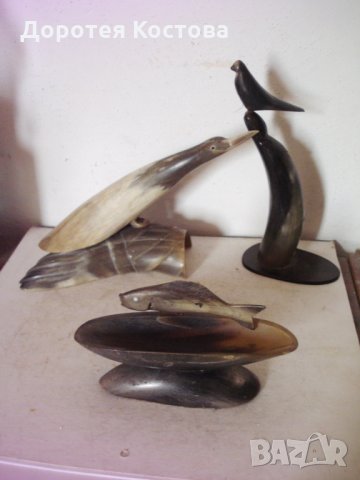 Старо изделие от рог, снимка 3 - Антикварни и старинни предмети - 31571347