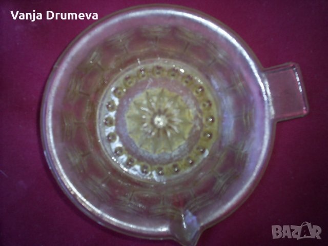 стъклена сокоизтисквачка от едно време, снимка 4 - Аксесоари за кухня - 38240424
