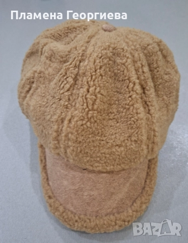 Дамска пухена шапка, снимка 5 - Шапки - 52172402