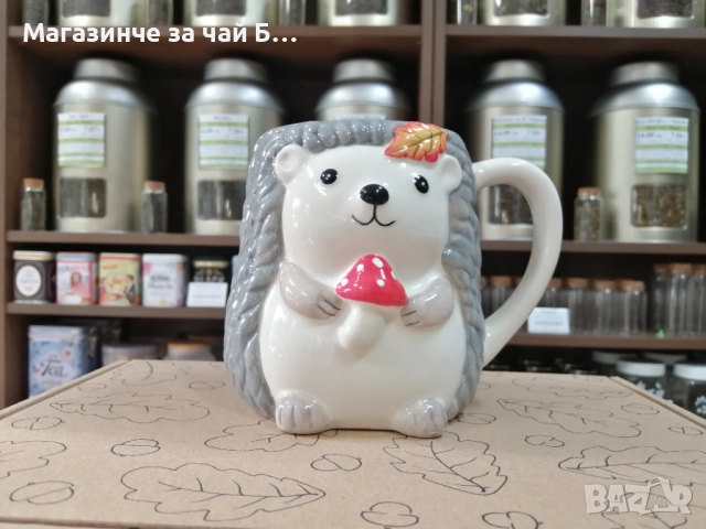 Чаша, таралеж, снимка 3 - Чаши - 51521115