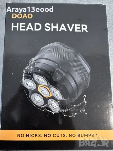 DOAO A6 Head Shaver – Водоустойчива електрическа самобръсначка за глава и лице с 6D плаваща глава, снимка 2 - Електрически самобръсначки - 55817694