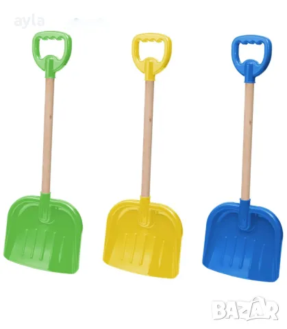 ДЕТСКА ГОЛЯМА ЛОПАТА С ДЪРВЕНА ДРЪЖКА 70 СМ, снимка 1