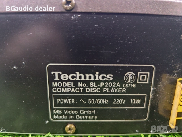 Technics SL-P202A, снимка 9 - Ресийвъри, усилватели, смесителни пултове - 52936323