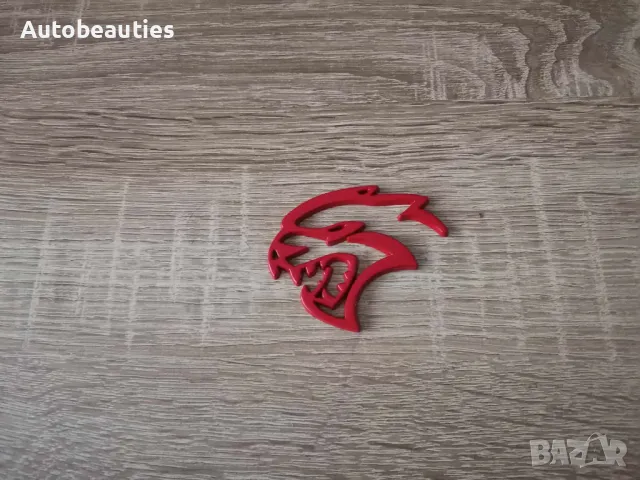 Hellcat лого червена емблема лява, снимка 4 - Аксесоари и консумативи - 47978442