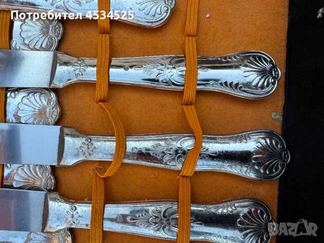 Винтидж немски комплект посребрени прибори – 51 части , снимка 3 - Антикварни и старинни предмети - 52262317