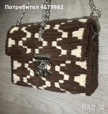 Ръчно Изработена BUENO чанта от мека прежда, снимка 3 - Чанти - 56257349