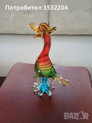 Фигура на патица от стъкло мурано, снимка 5 - Антикварни и старинни предмети - 52194458