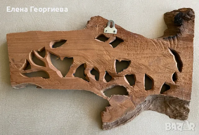 Автентично пано за стена дърворезба ръчна изработка в отлично състояние., снимка 3 - Пана - 56004595