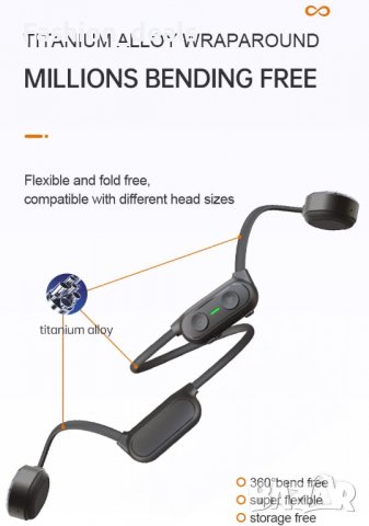 Нови безжични леки Слушалки за тренировка бягане шофиране Стерео звук, снимка 3 - Bluetooth слушалки - 38864816