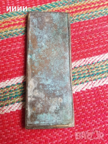 Бронзова икона, снимка 2 - Антикварни и старинни предмети - 52867276