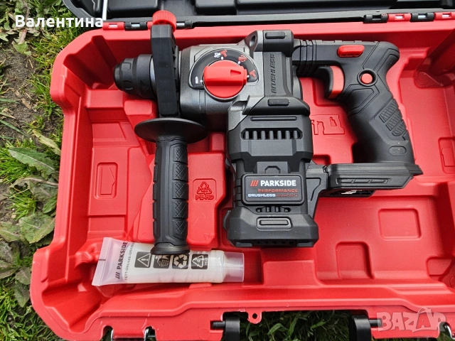 Акумулаторен перфоратор Parkside PBHAP 20 Li A1 , 1.9 J, снимка 5 - Перфоратори - 54117532