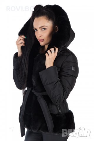 Зимно дамско палто с качулка – 4115, снимка 8 - Якета - 38269497