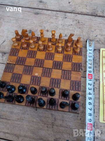 Дървена котия за шах, снимка 4 - Други ценни предмети - 40134488