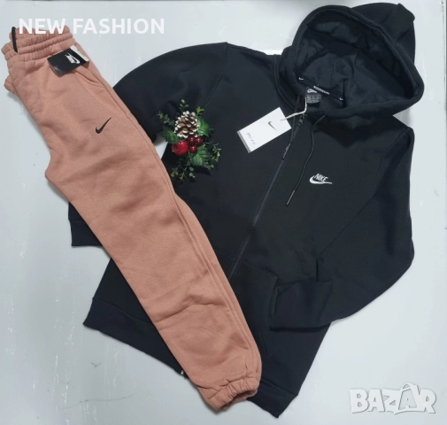 Дамски Ватиран Комплект-лого Бродирано ✨ Nike 