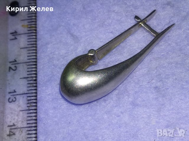 МАРКОВА СРЕБЪРНА ЕФЕКТНА ФЕШЪН АРТ ОБЕЦА СРЕБРО XE9 925 МАЙСТОРСКА БУТИКОВА РЪЧНА ИЗРАБОТКА 39949, снимка 3 - Обеци - 42762980