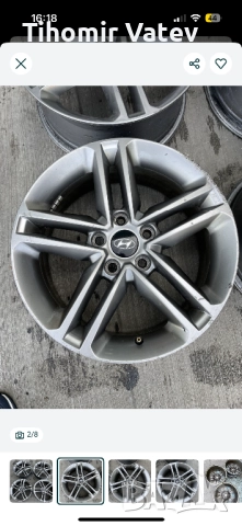 Оригинални джанти 17’ за Хюндай Санта Фе 2018 г, снимка 2 - Гуми и джанти - 51909565