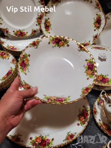 Сервиз за хранене Royal Albert,  Old County Rose , снимка 11 - Сервизи - 48952345