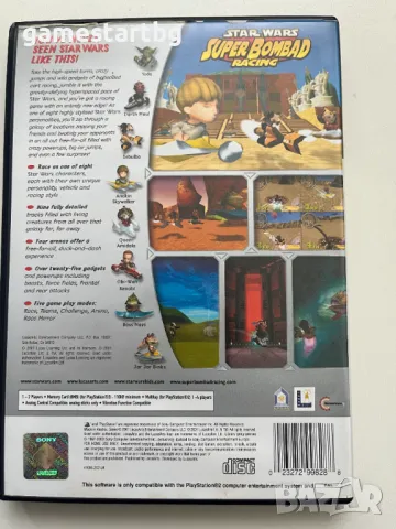 Star Wars Super Bombad Racing за PS2 , снимка 2 - Игри за PlayStation - 49448600