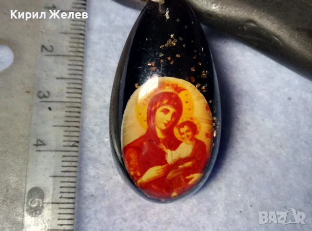 ПРАВОСЛАВНА ИКОНКА от СМОЛА РЕТРО РЕЛИГИОЗНО АРТ БИЖУ 50675, снимка 6 - Антикварни и старинни предмети - 51277926