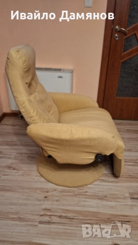 Релакс стол / Релакс кресло Optima - бежов , снимка 3 - Дивани и мека мебел - 52530754