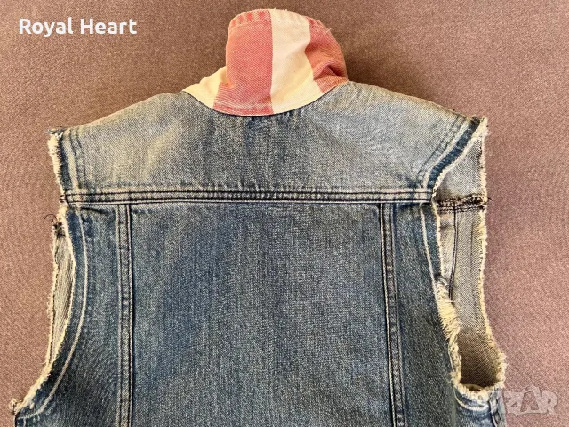 Нов! Дамски дънков елек Vans | S, снимка 4 - Елеци - 49225344