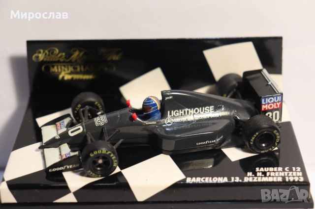 1:43 MINICHAMPS SAUBER C 12 FRENTZEN F1 БОЛИД ФОРМУЛА, снимка 7 - Колекции - 52746772