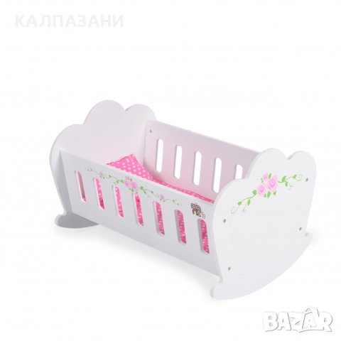 ДЪРВЕНА МЕБЕЛ ЗА КУКЛА ЛЮЛКА БЯЛА 018
