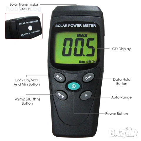 Уред за измерване на слънчева енергия и радиация, снимка 4 - Други инструменти - 21804913