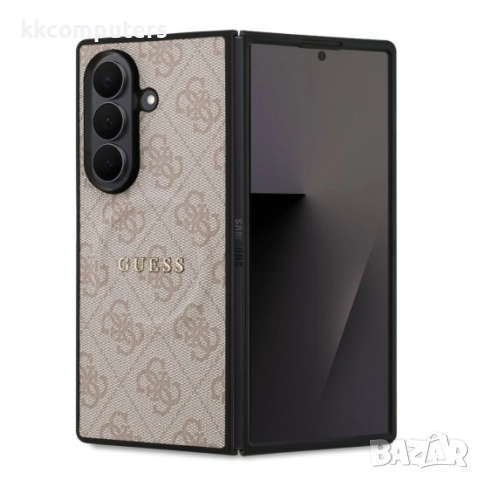 Оригинален кейс Guess 4G Ring Classic Logo MagSafe, За Samsung Galaxy Z Fold7, Розов и Протектор
